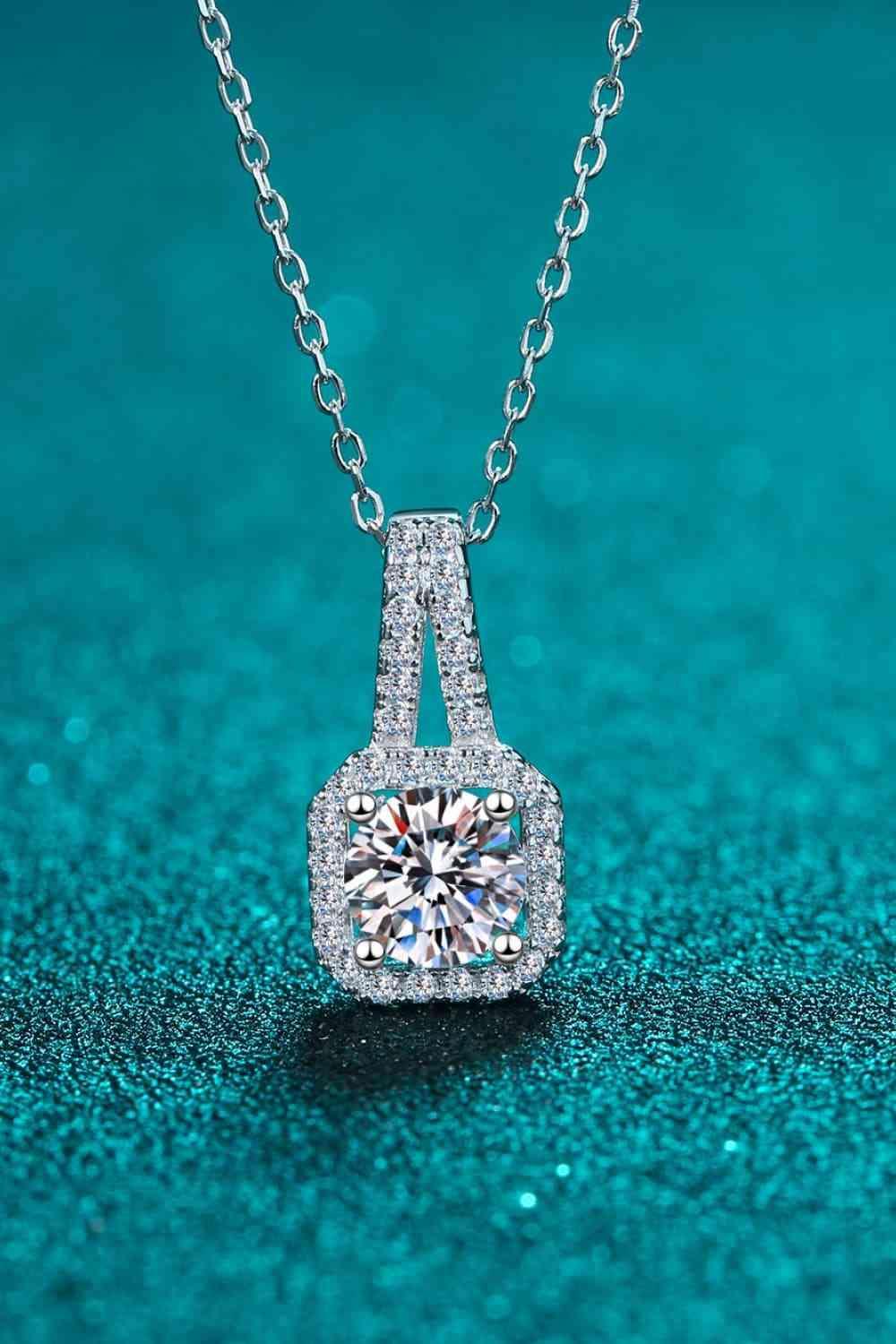 Moissanite 925 Sterling Silver Necklace - 808Lush