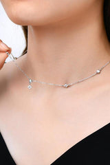 Moissanite 925 Sterling Silver Necklace - 808Lush