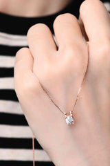 Moissanite 925 Sterling Silver Necklace - 808Lush