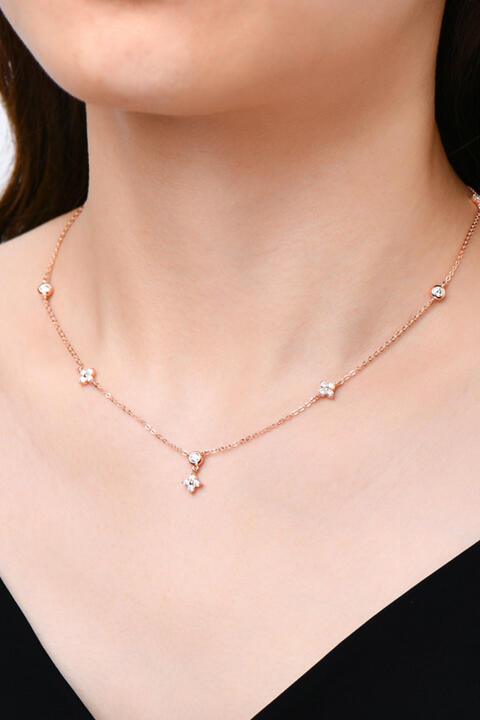 Moissanite 925 Sterling Silver Necklace - 808Lush