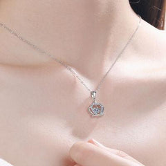 Moissanite Crown 925 Sterling Silver Necklace - 808Lush