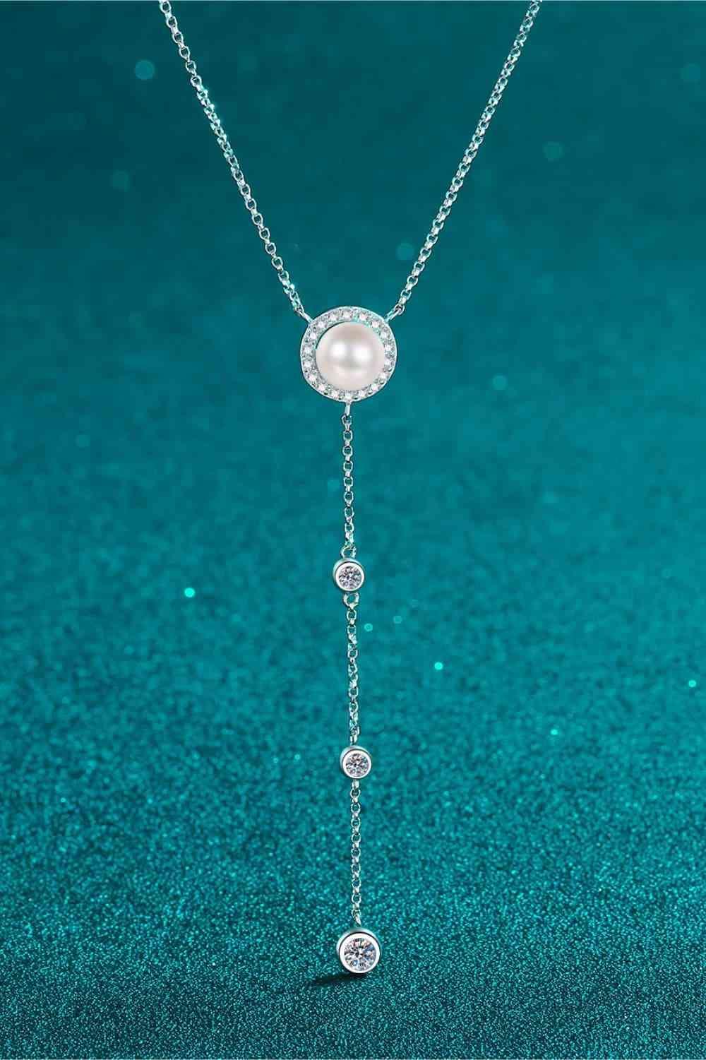 Moissanite Rhodium-Plated Necklace - 808Lush