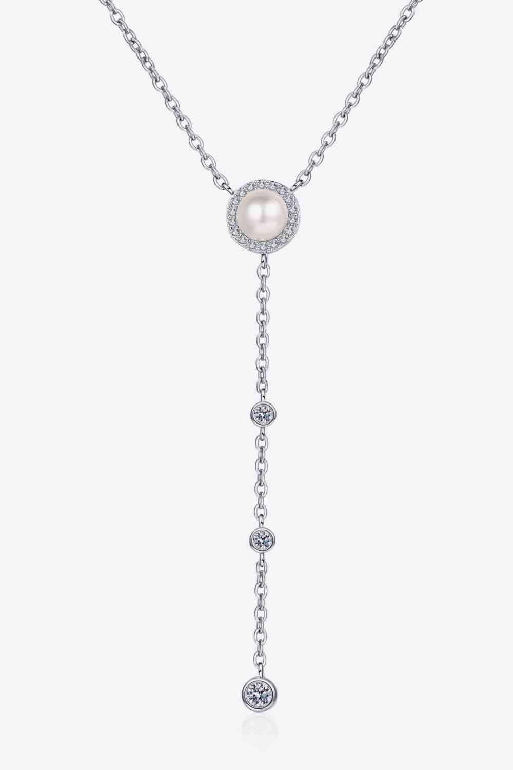 Moissanite Rhodium-Plated Necklace - 808Lush