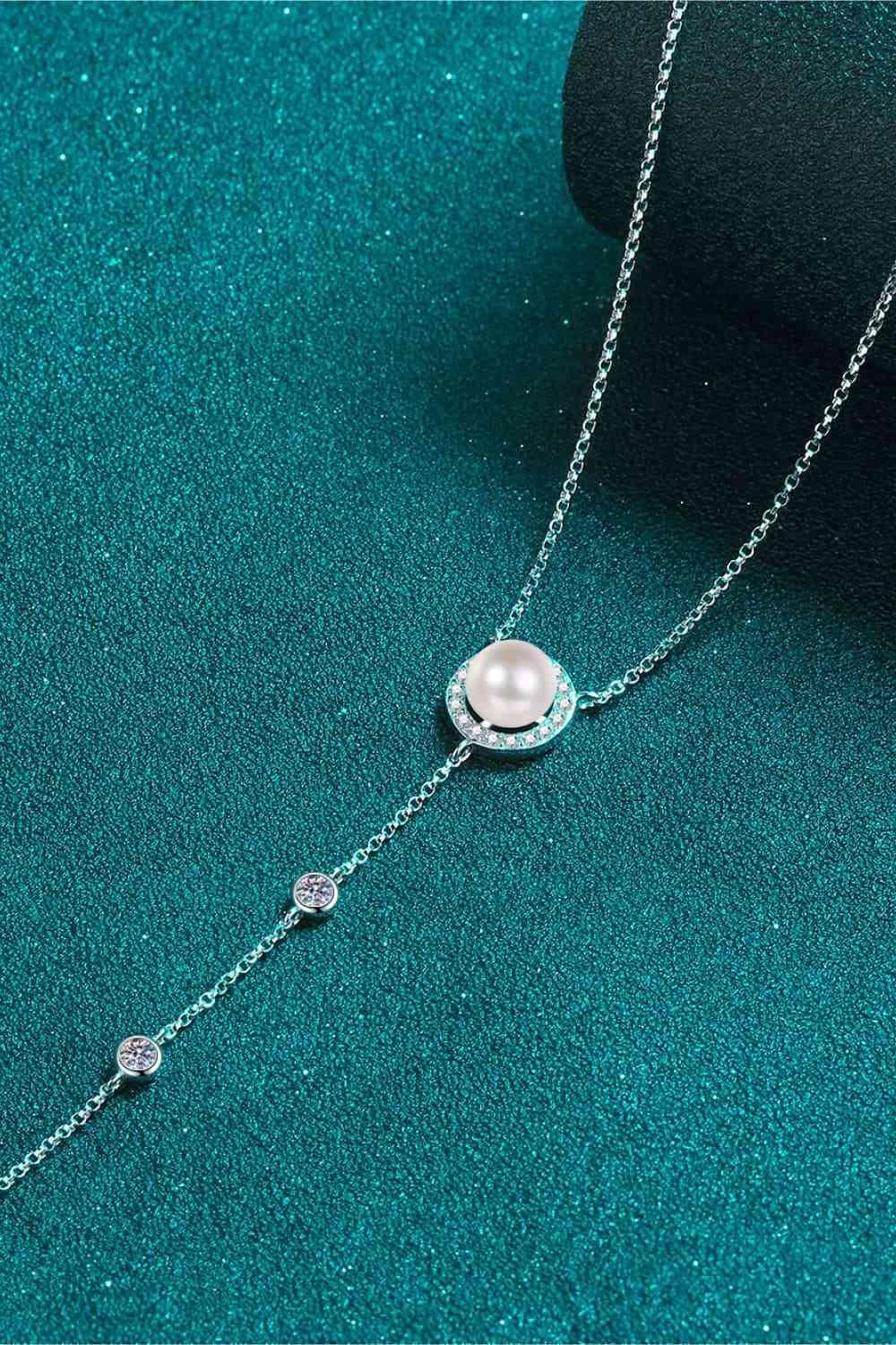 Moissanite Rhodium-Plated Necklace - 808Lush