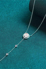 Moissanite Rhodium-Plated Necklace - 808Lush