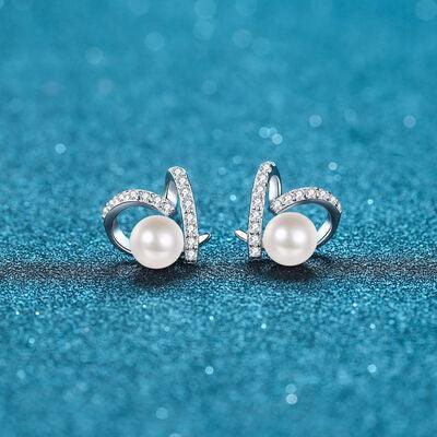 Natural Pearl Moissanite 925 Sterling Silver Earrings - 808Lush