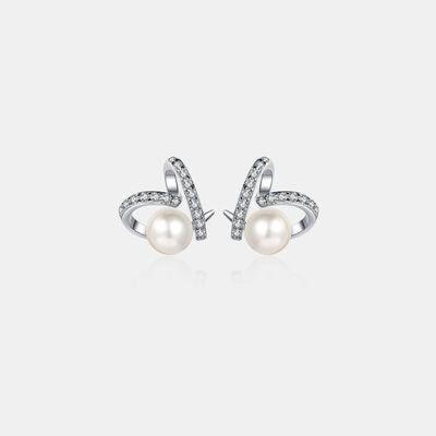 Natural Pearl Moissanite 925 Sterling Silver Earrings - 808Lush