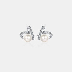 Natural Pearl Moissanite 925 Sterling Silver Earrings - 808Lush