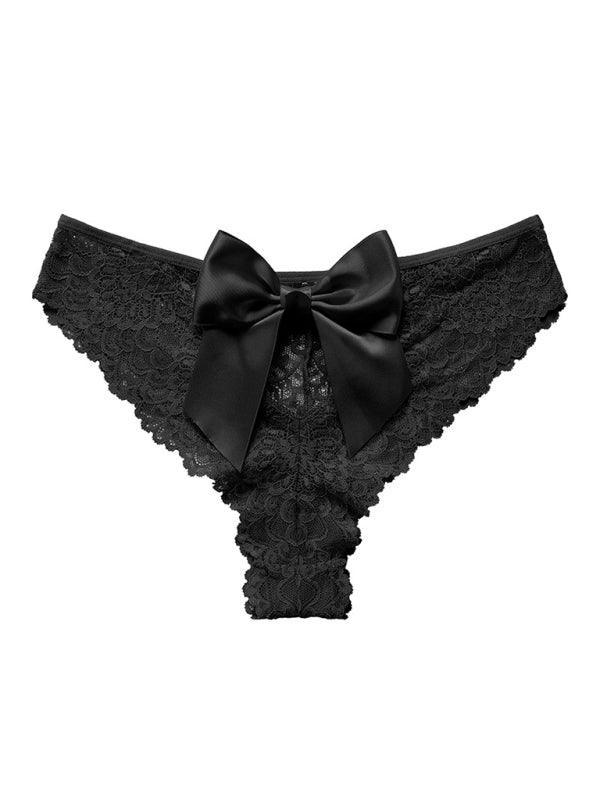 Christmas outfit sexy bow breathable lace low waist panties - 808Lush