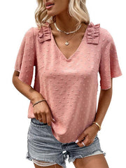 Fashion Ladies Pink Shirt Design Sense Shirt - 808Lush