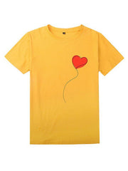 Valentine's Day Printed Fashion Short Sleeve T-Shirt - 808Lush