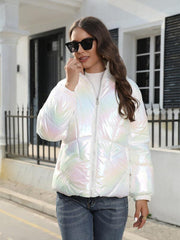 Shiny Cotton Hooded Bread Jacket Warm Cotton Jacket - 808Lush