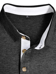 Men's Long Sleeve Lapel Bottoming POLO Shirt Top - 808Lush