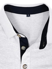 Men's Long Sleeve Lapel Bottoming POLO Shirt Top - 808Lush