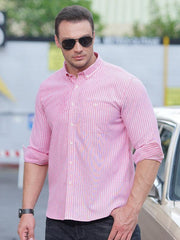 Men's Striped Long Sleeve Shirt - 808Lush