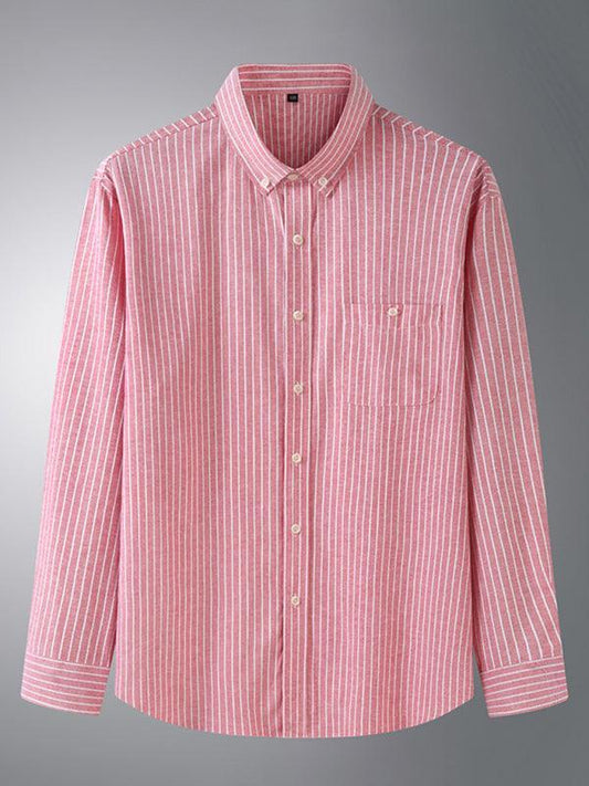 Men's Striped Long Sleeve Shirt - 808Lush