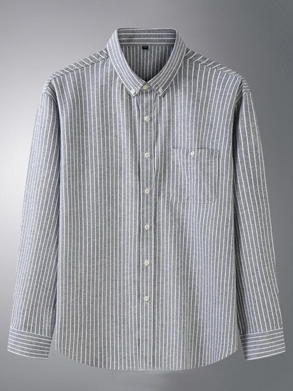 Men's Striped Long Sleeve Shirt - 808Lush