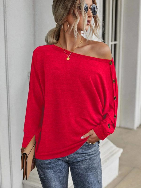 Simple and Comfortable Button Long Sleeve - 808Lush