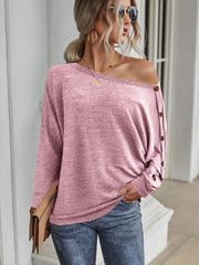 Simple and Comfortable Button Long Sleeve - 808Lush