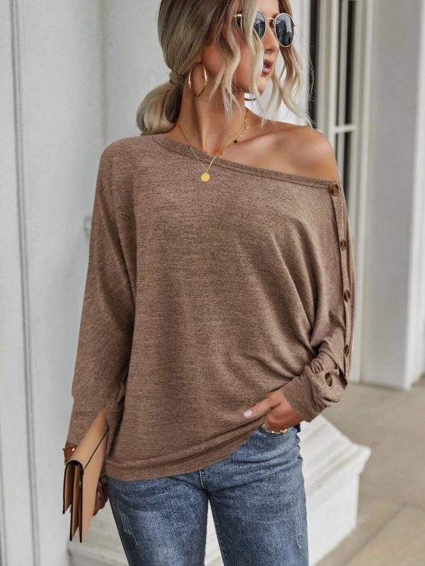 Simple and Comfortable Button Long Sleeve - 808Lush