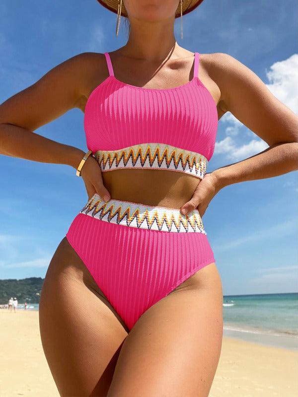 Swimsuit Sexy Bikini Fashion Ladies Two-piece Swimwear Ribbon - 808Lush