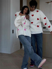 Valentine's Day Love Round Neck Loose Casual Thickened Sweater - 808Lush