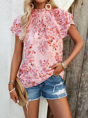 Women's casual printed short-sleeved tops - 808Lush