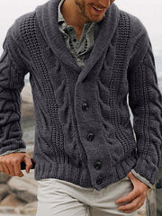 men's cardigan sweater base sweater large size sweater jacket - 808Lush