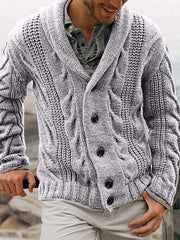 men's cardigan sweater base sweater large size sweater jacket - 808Lush