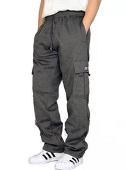 men's loose overalls trousers foot multi-pocket tether men's loose overalls trousers - 808Lush