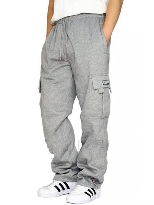 men's loose overalls trousers foot multi-pocket tether men's loose overalls trousers - 808Lush