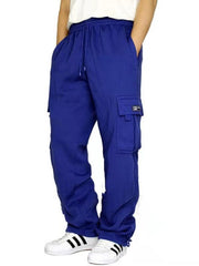 men's loose overalls trousers foot multi-pocket tether men's loose overalls trousers - 808Lush