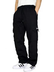 men's loose overalls trousers foot multi-pocket tether men's loose overalls trousers - 808Lush