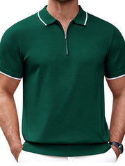 zipper sweater casual business polo shirt - 808Lush