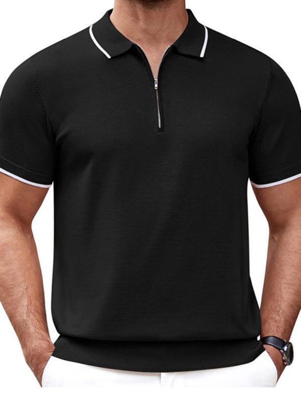 zipper sweater casual business polo shirt - 808Lush