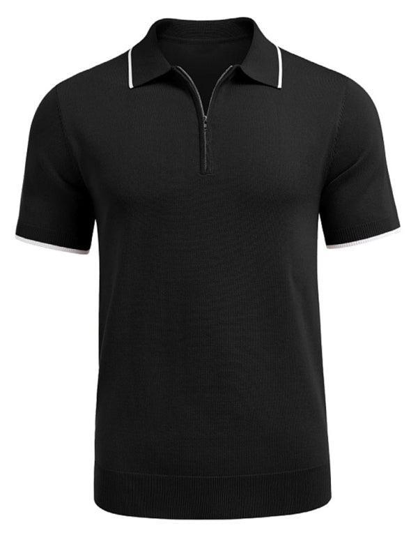 zipper sweater casual business polo shirt - 808Lush