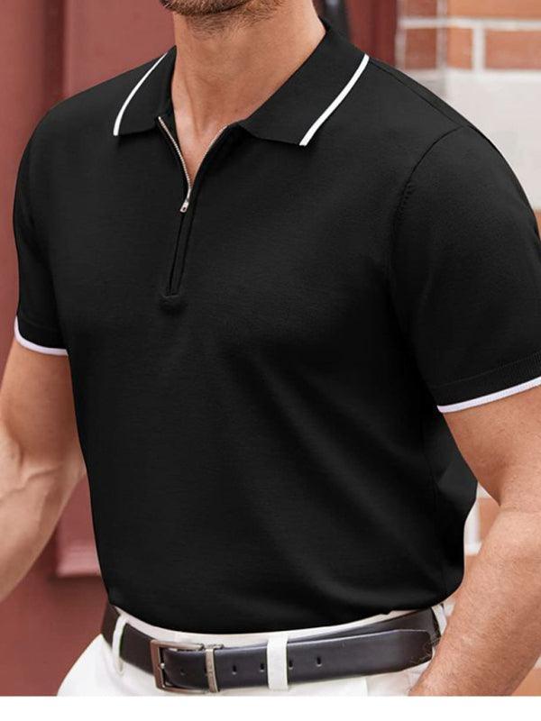 zipper sweater casual business polo shirt - 808Lush