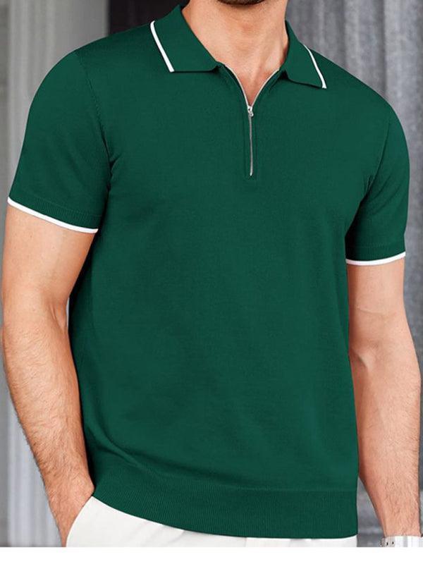 zipper sweater casual business polo shirt - 808Lush