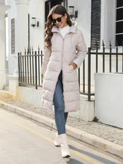 winter mid-length slim cotton jacket warm down cotton jacket - 808Lush