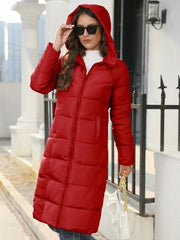 winter mid-length slim cotton jacket warm down cotton jacket - 808Lush