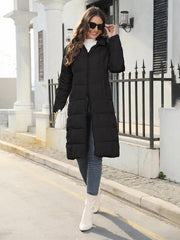 winter mid-length slim cotton jacket warm down cotton jacket - 808Lush