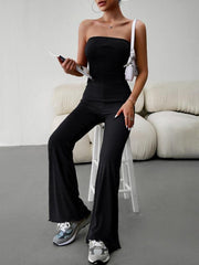 women's elegant temperament slim sexy tube top jumpsuit - 808Lush