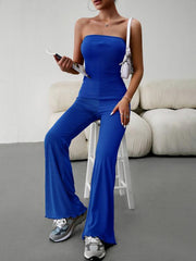 women's elegant temperament slim sexy tube top jumpsuit - 808Lush