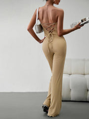 women's elegant temperament slim sexy tube top jumpsuit - 808Lush