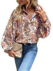 women's long-sleeved design sense loose shirt - 808Lush