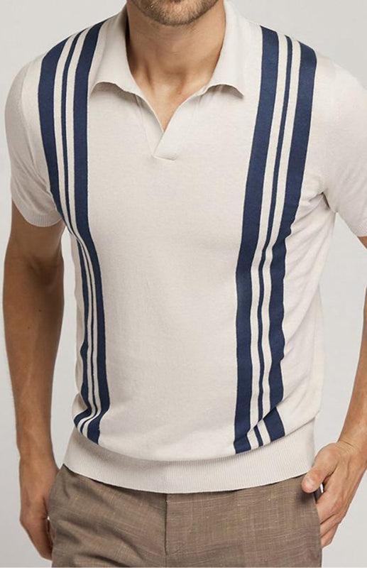 Polo Shirt With Lapel And Short Sleeves - 808Lush