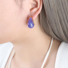 Resin Teardrop Earrings - 808Lush