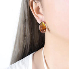 Resin Teardrop Earrings - 808Lush