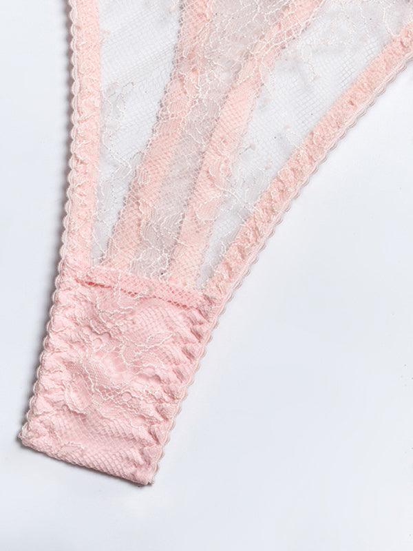 Sexy Lingerie-Lace Feather Sexy Lingerie Four-piece Set - 808Lush