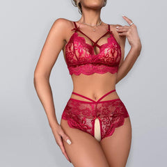 Sexy Lingerie-Sexy See-Through Panties Two-Piece Set - 808Lush